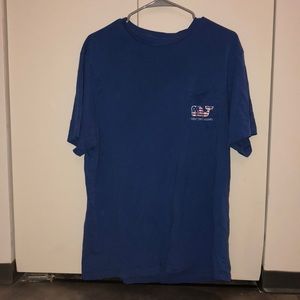 Vineyard vines - red white and blue shirt